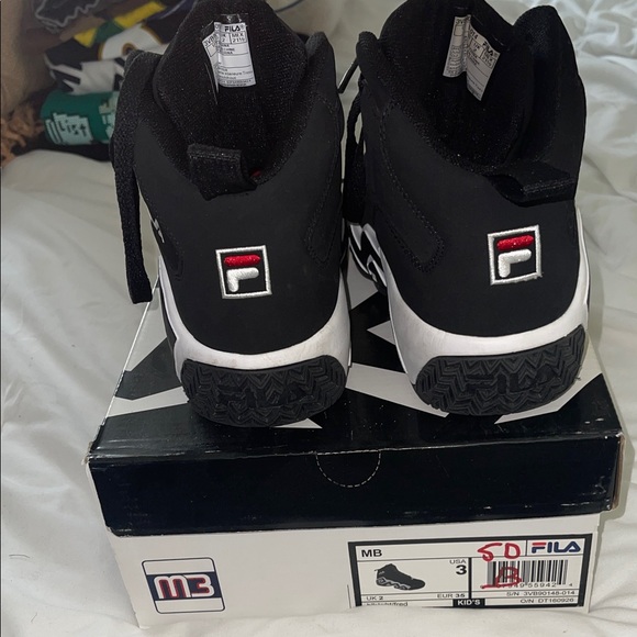Fila Black and White High-Top Sneakers - Picture 1 of 5